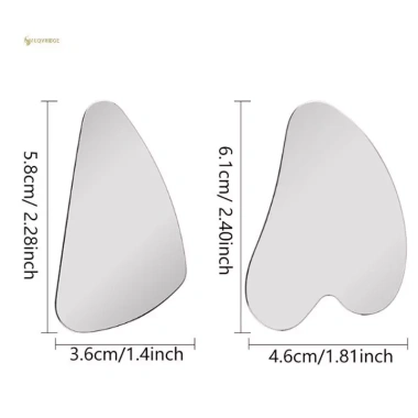 MUQV Scraper Thép Không Gỉ Gua Sha Máy Mát Xa Da Mặt Tóc Nang Làm Sạch 5