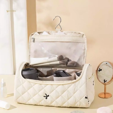 MUQV Túi Du Lịch Quilted Cotton Dành Cho Airwrap - Dụng Cụ Tóc Có Móc Treo, Bảo Quản Tiện Lợi Giá Ưu Đãi 250k Giảm Giá Đặc Biệt 5