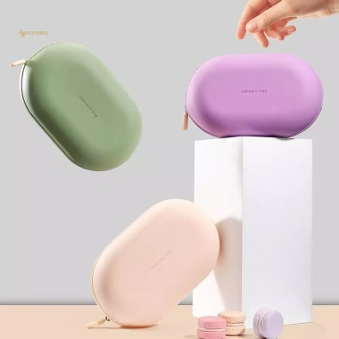 MUQV Túi Đựng Mỹ Phẩm Silicon Dung Tích Lớn Chống Thấm Nước Tiết Kiệm Không Gian Du Lịch 3