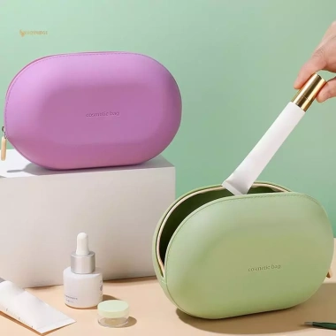 MUQV Túi Đựng Mỹ Phẩm Silicon Dung Tích Lớn Chống Thấm Nước Tiết Kiệm Không Gian Du Lịch 5