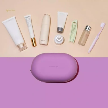 MUQV Túi Đựng Mỹ Phẩm Silicon Dung Tích Lớn Chống Thấm Nước Tiết Kiệm Không Gian Du Lịch 6