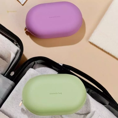 MUQV Túi Đựng Mỹ Phẩm Silicon Dung Tích Lớn Chống Thấm Nước Tiết Kiệm Không Gian Du Lịch 8
