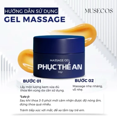 MUSECOS Gel Massage Phục Thể An 50gr - Tê Bì, Nhức Mỏi Chân Tay, Giá 69.000đ