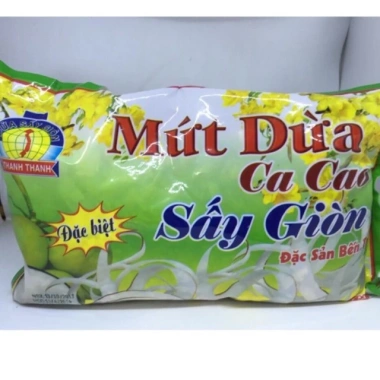 Mứt dừa cacao sấy giòn 500g - Topping kem tươi thơm ngon, giá ưu đãi 70.000₫