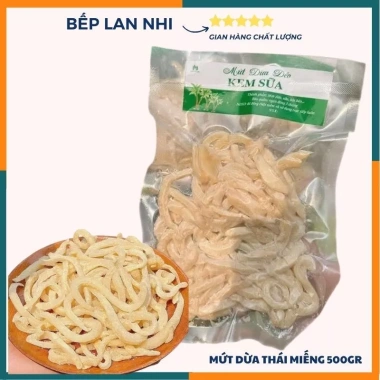 Mứt dừa dẻo kem tươi sên tay - Mứt dừa non 250gr, thơm ngon, giảm giá 135k