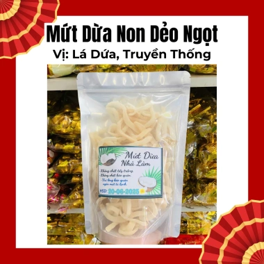 Mứt Dừa Non Bến Tre Nhà Làm Không Chất Bảo Quản, Không Chất Tẩy - Giảm Giá 115k, Bảo Quản Tủ Lạnh, Hàng Mới Mỗi Ngày 4