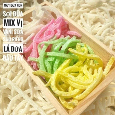 Mứt dừa non ngũ sắc mix vị 500g - Hương thơm tự nhiên, giá ưu đãi 79.000₫ 2 Mứt dừa non ngũ sắc mix vị 500g - Hương thơm tự nhiên, giá ưu đãi 79.000₫ 2