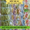 Mứt dừa non sợi mix màu 500g nhà làm, ít đường, thơm ngon, hút chân không, màu rau củ ngẫu nhiên 3