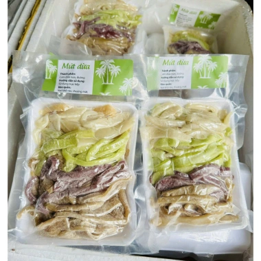 Mứt dừa non sợi mix vị 500g - Ngon thơm, giá ưu đãi 112k giảm từ 145,6k 6