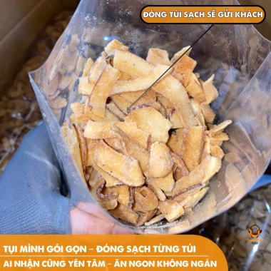 Mứt Dừa Sấy Giòn 500g Không Quá Ngọt, Thơm Ngon, Dùng Topping Chè, Làm Bánh, Rắc Kem – Giá 53.999 VND