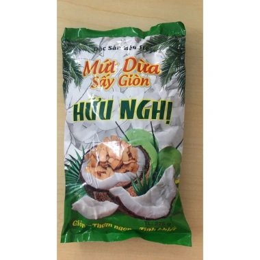 Mứt dừa sấy giòn Hữu Nghị Bến Tre 275g - Hương vị thơm ngon, giá ưu đãi 37.800₫