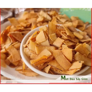 Mứt Dừa Sấy Giòn Thơm Ngon Bổ Dưỡng - Giảm Giá 55.000đ, Giá Gốc 67.100đ, Giòn Tan, Dinh Dưỡng Cao
