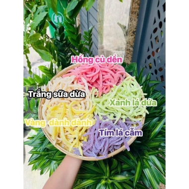 Mứt Dừa Sợi Non Ngũ Sắc Organic 100% – Dẻo Béo, Ngọt Nhẹ, Giảm Đường, Giá 140.600₫