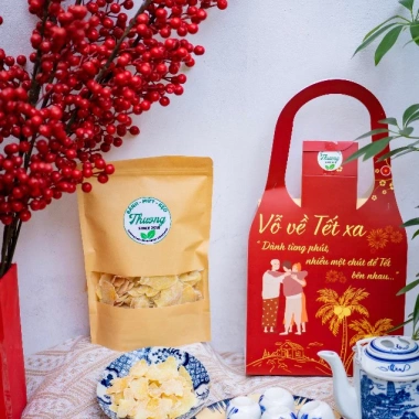 Mứt gừng 100% nhà làm 500g siêu ngon - Bánh kẹo Thương Thương, giảm giá 68k 4