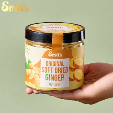 Mứt Gừng 100g Ngon Cay Tự Nhiên – Ít Đường, Healthy Food – Giá 59.000₫ giảm từ 73.160₫ – Snuts VN
