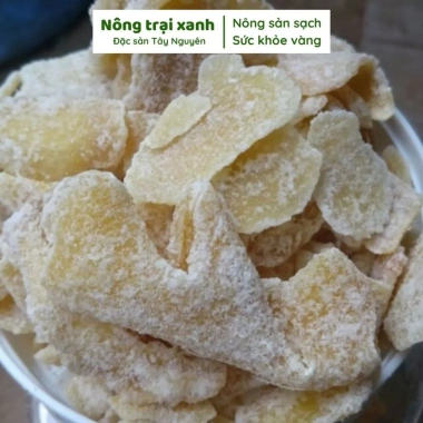 Mứt gừng Đà Lạt 400g lát mỏng, cay nồng tự nhiên - Đặc sản Nông Trại Xanh, giảm còn 135k