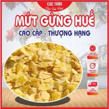 Mứt gừng Huế 1kg cao cấp nguyên chất, ít ngọt, đặc sản chuẩn loại 1, giảm còn 59.000₫