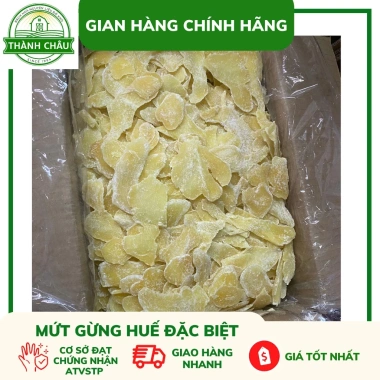 Mứt Gừng Huế Cố Đô Thơm Cay, Túi Zip, Giá 75.000đ (Giảm 19.500đ) - Hàng Công Ty