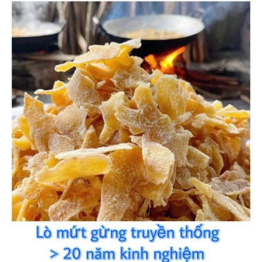 Mứt Gừng Huế Ít Đường 500gr Quà Biếu Tết Đặc Sản Truyền Thống Gừng Sẻ Cay Ấm
