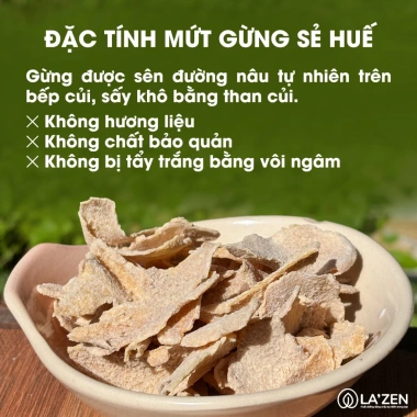 Mứt gừng Huế làm thủ công, lát mỏng vừa đường, thơm ngon - Đặc sản Tết 105k 2 Mứt gừng Huế làm thủ công, lát mỏng vừa đường, thơm ngon - Đặc sản Tết 105k 2