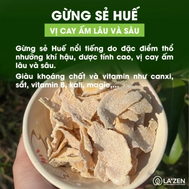 Mứt gừng Huế làm thủ công, lát mỏng vừa đường, thơm ngon - Đặc sản Tết 105k