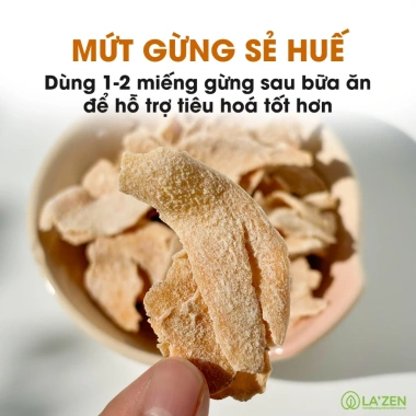 Mứt gừng Huế làm thủ công, lát mỏng vừa đường, thơm ngon - Đặc sản Tết 105k