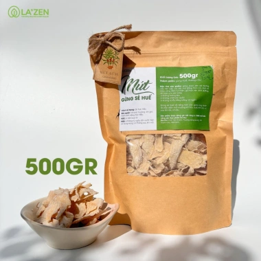 Mứt gừng Huế làm thủ công, lát mỏng vừa đường, thơm ngon - Đặc sản Tết 105k