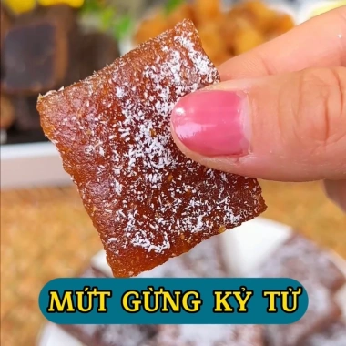 Mứt Gừng Kỷ Tử ngọt dịu, cay nhẹ - Giá chỉ 50.000đ, ưu đãi đặc biệt