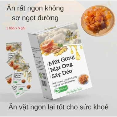 Mứt gừng mật ong sấy dẻo Phương Di 50g - Ngon, bổ dưỡng, giảm còn 30.400