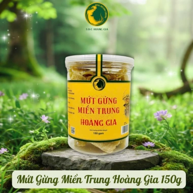 Mứt Gừng Miền Trung Hoàng Gia 150g-300g Giá ưu đãi 36.000 VND, thơm ngon, tăng sức đề kháng