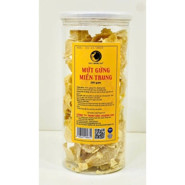 Mứt Gừng Miền Trung Hoàng Gia 150g-300g Giá ưu đãi 36.000 VND, thơm ngon, tăng sức đề kháng