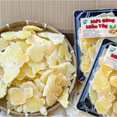 Mứt gừng non mềm dẻo sấy thăng hoa đường phèn đặc biệt 500g-1kg gừng ta Miền Tây - Giá ưu đãi 75.000 VND 6