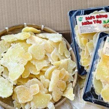 Mứt gừng non mềm dẻo sấy thăng hoa đường phèn đặc biệt 500g-1kg gừng ta Miền Tây - Giá ưu đãi 75.000 VND 9