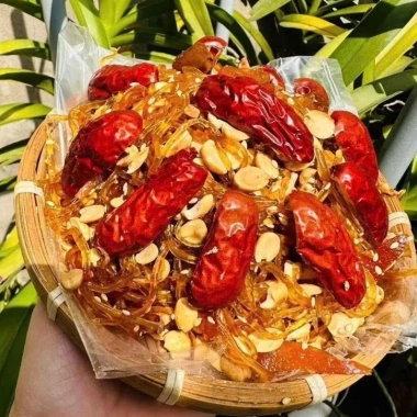 Mứt gừng sợi táo đỏ đậu phộng hủ 350g - Ngon, dinh dưỡng, giảm giá 18 chỉ 85.000₫