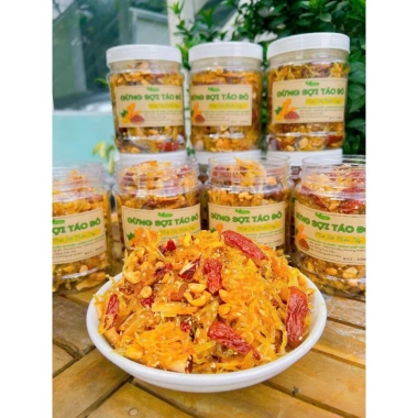 Mứt gừng sợi táo đỏ đậu phộng hủ 350g - Ngon, dinh dưỡng, giảm giá 18 chỉ 85.000₫