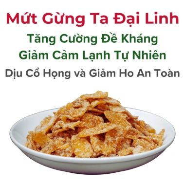 Mứt Gừng Ta Đường Mía Thô Tự Nhiên Không Luộc, Giảm Giá 22% - 250g/500g/1kg
