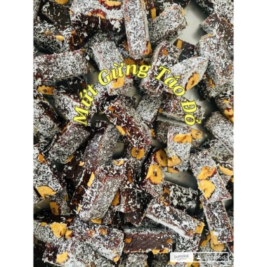 Mứt Gừng Táo Đỏ 500g Túi Zip - Cay Nồng, Ngọt Thanh, Giá 90.000đ Giảm Sốc