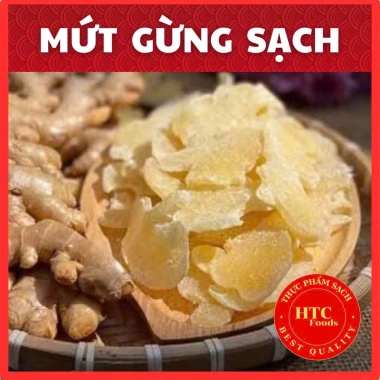 Mứt gừng Tết thơm cay ấm nồng nhà làm HTC Foods 500g-1.000g giá ưu đãi 99.900