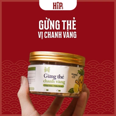 Mứt gừng thẻ cay dịu, chua nhẹ - Giảm giá 72.000đ, hương vị thơm ngon, sức khỏe