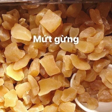 Mứt gừng viên dẻo ít ngọt 100g/250g/500g - Món ăn vặt Tết, giảm còn 39.000₫ 2