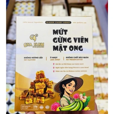 Mứt gừng viên mật ong QNa Farm OCOP Quảng Nam – Nguyên chất, vị ngọt, giảm 58k 3 Mứt gừng viên mật ong QNa Farm OCOP Quảng Nam – Nguyên chất, vị ngọt, giảm 58k 3