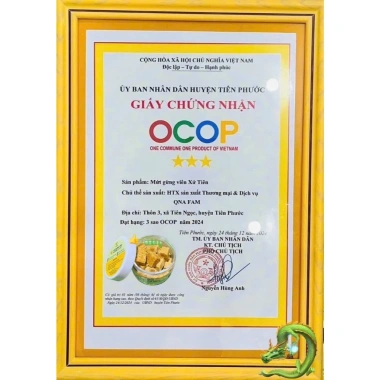Mứt gừng viên mật ong QNa Farm OCOP Quảng Nam – Nguyên chất, vị ngọt, giảm 58k
