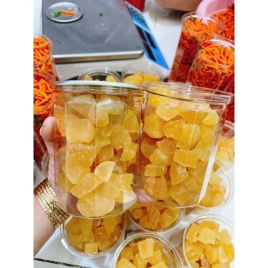 Mứt gừng viên sấy dẻo Organic 400gr – Gừng sấy mộc loại 1 cay thơm, đậm vị, giảm còn 100k