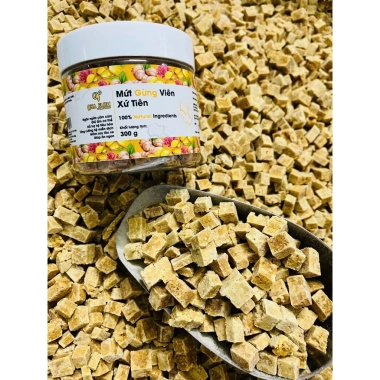 Mứt Gừng Viên Xứ Tiên QNA Farm Ocop 3 Sao 95g - Ấm Họng, Tiêu Hóa Tốt, Giảm Say Xe, Giá 39.600 VNĐ