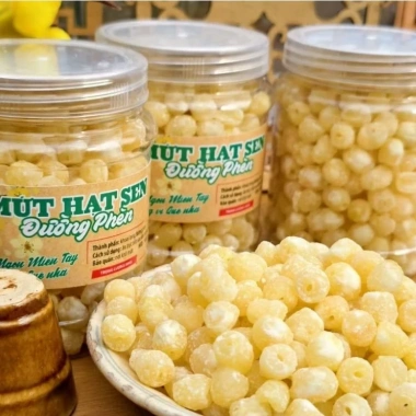 Mứt hạt sen đường phèn Đồng Tháp 500g - Ngon tự nhiên, giảm giá 120k 9