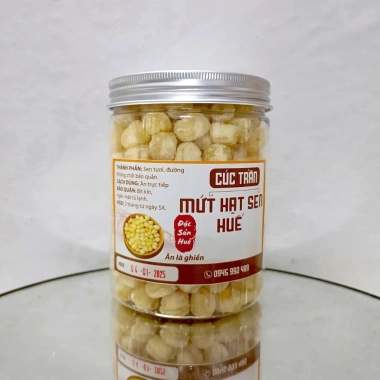 Mứt hạt sen Huế 500g ít đường thơm bùi bở ngọt thanh nhẹ - Món ngon Tết giá 161k