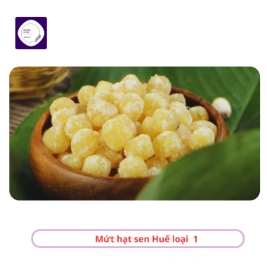 Mứt hạt sen Huế ít ngọt 1kg/500g/300g - Hồ Tịnh Tâm thơm ngon, giảm giá 88.000đ