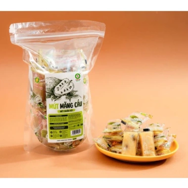 Mứt Mãng Cầu Truyền Thống Dẻo Thành Long Chua Ngọt Có Hạt Túi Zip 200g-500g 3
