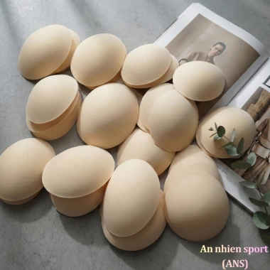 Mút ngực Oval định hình cho áo tập yoga gym An Nhiên Sport - Lỗ mềm mịn, thoáng khí, giá ưu đãi 65k 1 cặp 7
