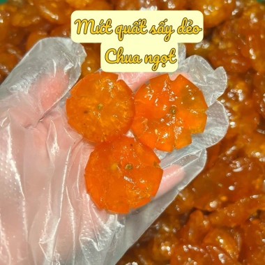 Mứt Quất Sấy Dẻo Chua Ngọt 500g Hương vị chua nhiều ít ngọt giảm giá 85k Mứt Quất Sấy Dẻo Chua Ngọt 500g Hương vị chua nhiều ít ngọt giảm giá 85k